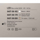 Abatjour a LED dimmerabile struttura in metallo e diffusore in vetro