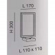 Abatjour a LED in stile moderno con struttura in metallo