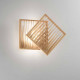 Applique da parete a led con diffusore in legno dallo stile moderno
