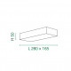 Applique da parete a LED con struttura in alluminio dal design moderno