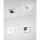 Applique da parete a led con struttura in metallo e metacrilato piccola