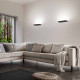 Applique da parete a led con struttura in metallo e policarbonato grande