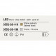 Applique da parete a LED grande con struttura in metallo design moderno