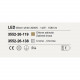 Applique da parete a LED media con struttura in metallo design moderno