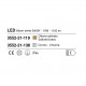 Applique da parete a LED piccola con struttura in metallo design moderno