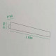 Applique da parete grande a LED con struttura in alluminio dal design moderno