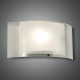 Applique da parete in metallo e diffusore in vetro dal design moderno