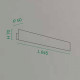 Applique da parete piccola a LED con struttura in alluminio dal design moderno