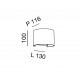 Applique LED da esterno in alluminio rotonda dal design moderno