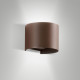 Applique LED da esterno in alluminio rotonda dal design moderno