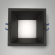 Faretto a incasso quadrato in alluminio con diffusore a led