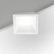 Faretto a incasso quadrato in alluminio con diffusore a led