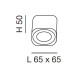 Faretto da soffitto in metallo 1 luce a LED