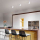 Faretto da sofftto con struttura cilindrica in alluminio dal design moderno