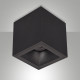 Faretto da sofftto con struttura cubica in alluminio dal design moderno