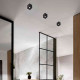 Faretto da sofftto con struttura cubica in alluminio dal design moderno