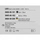 Illuminazione a sospensione singola a LED con diffusore dalle linee moderne