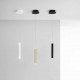 Illuminazione a sospensione singola a LED con diffusore dalle linee moderne