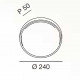 Lampada a soffitto a LED per esterno con struttura moderna in alluminio