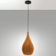 Lampada a sopensione con struttura in metallo e diffusore in PVC