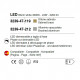Lampada a sospensione 3 luci a LED in stile moderno con struttura in metallo