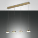 Lampada a sospensione 4 luci a LED in stile moderno con struttura in metallo