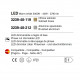Lampada a sospensione 5 luci a LED in stile moderno con struttura in metallo