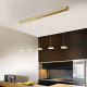 Lampada a sospensione 5 luci a LED in stile moderno con struttura in metallo