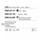 Lampada a sospensione a LED con 5 diffusori dalle linee moderne ed eleganti