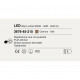 Lampada a sospensione a led con diffusore legno e acrilico dallo stile moderno