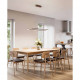 Lampada a sospensione a LED con diffusore rettangolare dalle linee moderne