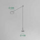 Lampada a sospensione a LED con struttura in metallo dal design moderno