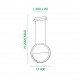 Lampada a sospensione a LED dalle linee moderne