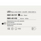 Lampada a sospensione a LED grande con diffusore in metallo dalle linee moderne