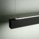 Lampada a sospensione a LED grande con diffusore in metallo dalle linee moderne