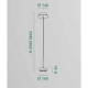 Lampada a sospensione a LED in stile moderno con struttura in metallo
