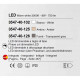 Lampada a sospensione a LED moderna in metallo diffusore in vetro soffiato