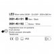 Lampada a sospensione a LED piccola con diffusore in metallo dalle linee moderne