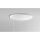 Lampada a sospensione a LED struttura in metallo con 3 diffusori in vetro