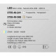 Lampada a sospensione a ragno con 4 diffusori in vetro a LED dimmerabile