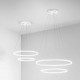Lampada a sospensione con 2 luci LED in stile moderno con struttura in metallo