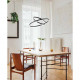 Lampada a sospensione con 2 luci LED in stile moderno con struttura in metallo