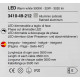 Lampada a sospensione con 4 luci a LED struttura in metallo dal design moderno