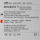Lampada a sospensione con 6 luci a LED struttura in metallo dal design moderno