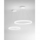 Lampada a sospensione con diffusore circolare grande a led dal design moderno