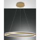 Lampada a sospensione con diffusore circolare grande a led dal design moderno