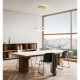 Lampada a sospensione con diffusore circolare grande a led dal design moderno