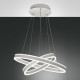 Lampada a sospensione con doppio diffusore circolare a led dal design moderno