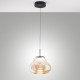 Lampada a sospensione dal design moderno a LED con singolo diffusore in vetro