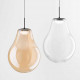 Lampada a sospensione dal design moderno a LED con singolo diffusore in vetro